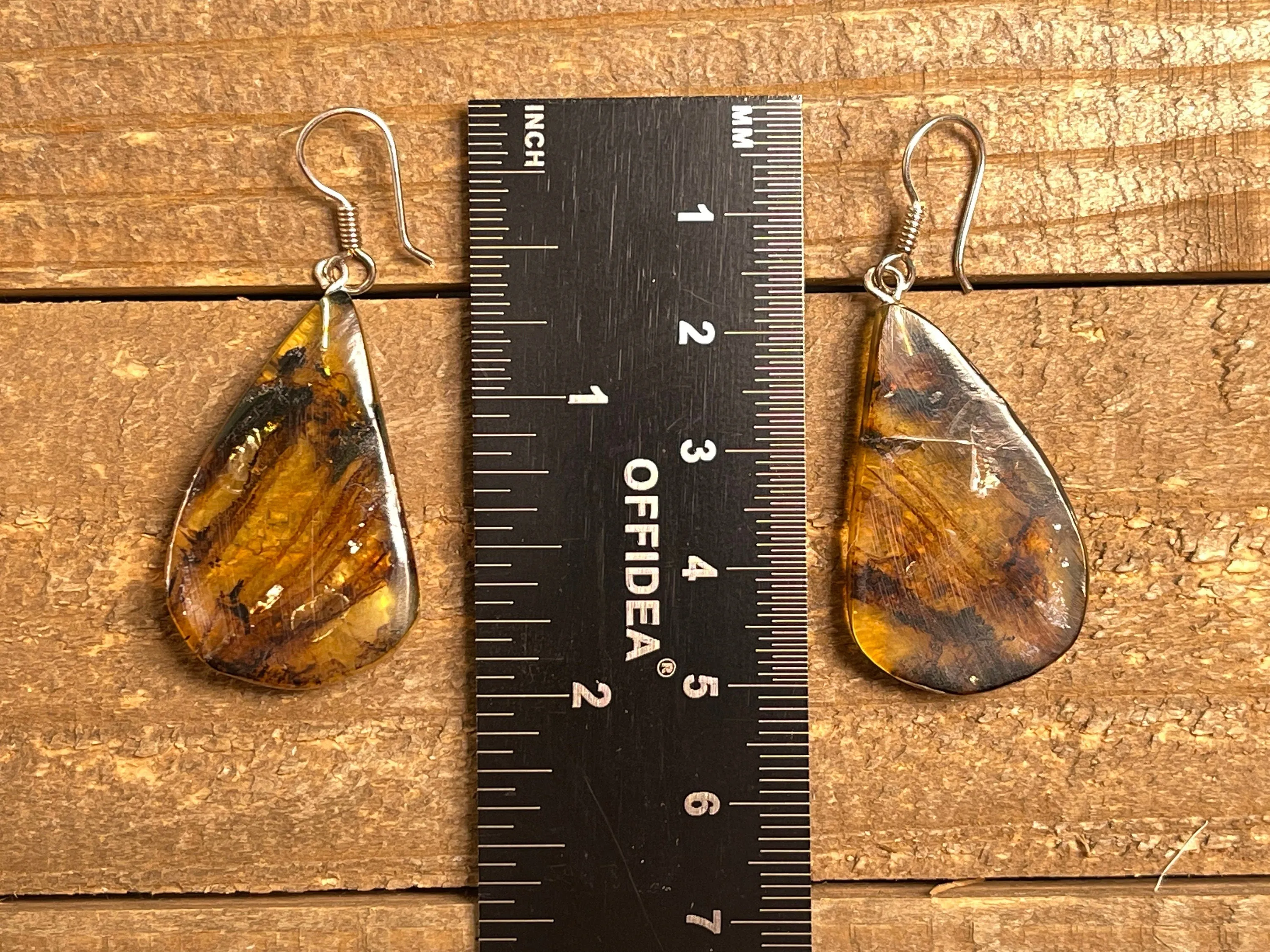 AMBER Crystal Earrings - Statement Earrings, Dangle Earrings, Handmade Jewelry, Healing Crystals and Stones, 50327