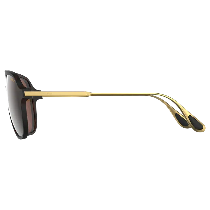 BEX Kabb Tortoise Brown/Brown/Silver Sunglasses - S121TBBS