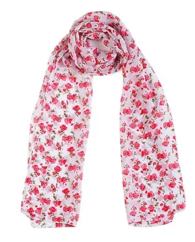 Cherry Print Chiffon Scarf