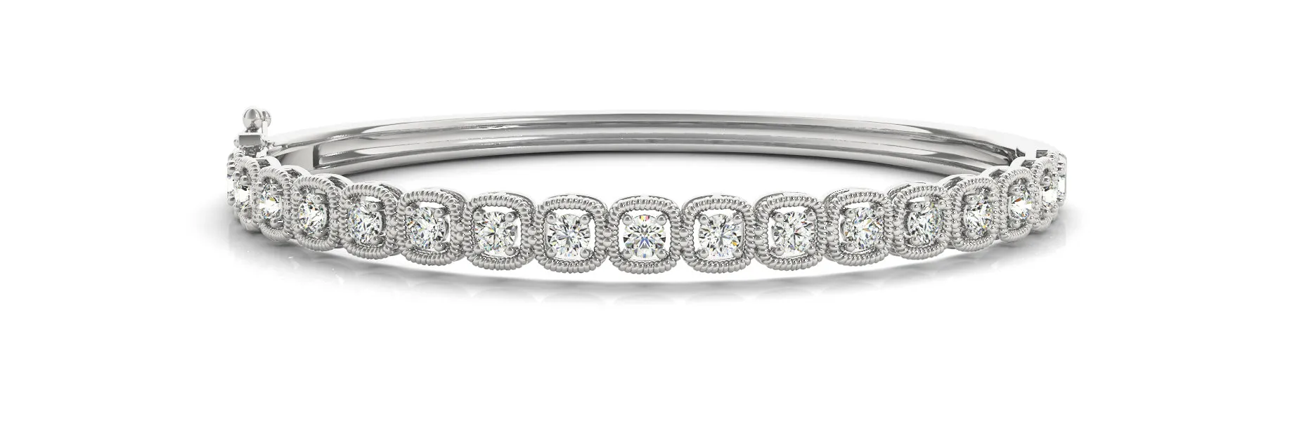 Diamond Bangle 2.64 ct tw - Ladies 14kt White Gold