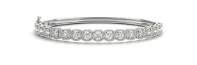 Diamond Bangle 2.64 ct tw - Ladies 14kt White Gold