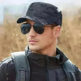 Men's Flat Thin Python Camouflage Cap