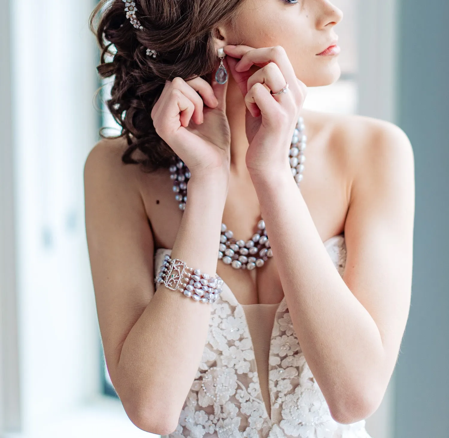 Multi Strand Pearl Bracelet