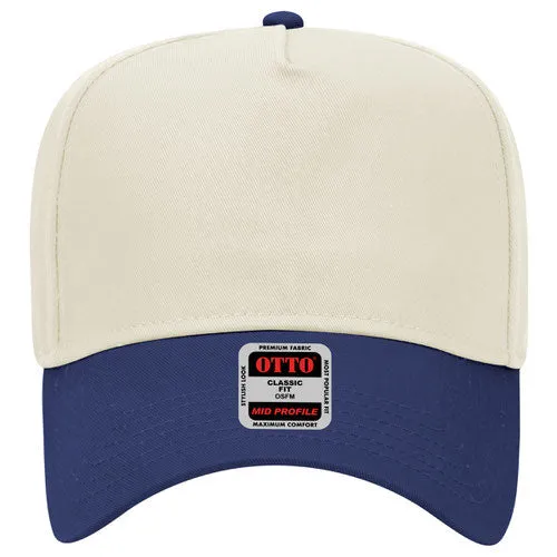 Otto 5 Panel 31- - Mid Profle Vintage Cotton/Twill Baseball Cap