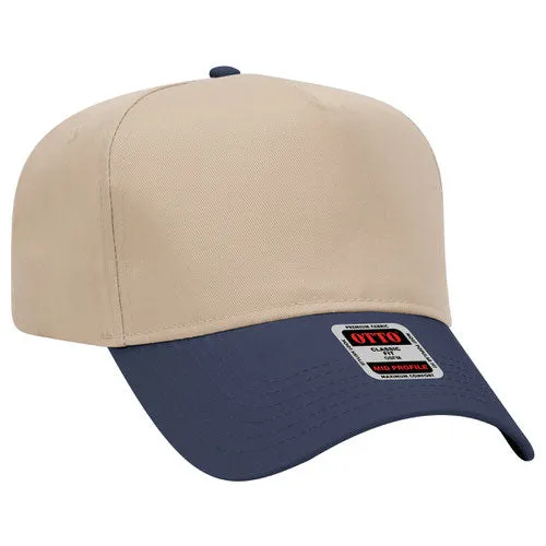 Otto 5 Panel 31- - Mid Profle Vintage Cotton/Twill Baseball Cap