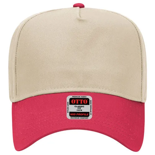 Otto 5 Panel 31- - Mid Profle Vintage Cotton/Twill Baseball Cap