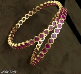 PREMIUM QUALITY MICROPLATED IMPON PANCHALOHA STONE BANGLE