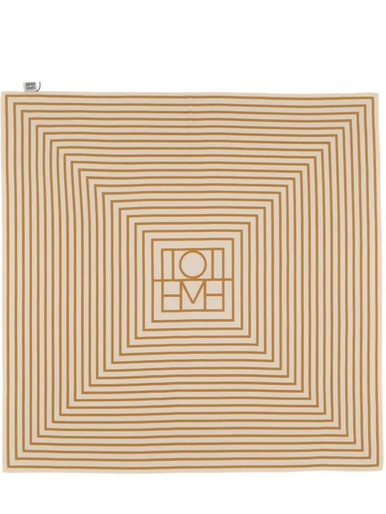 Toteme   Signature monogram silk scarf 
